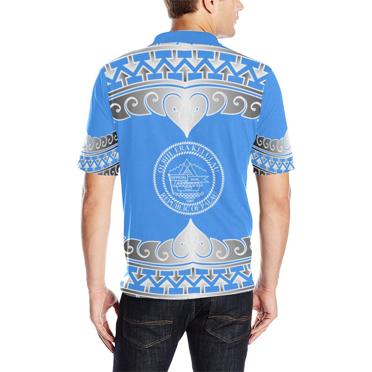 Palau Polo Shirt Palau Wave Style - Polynesian Pride