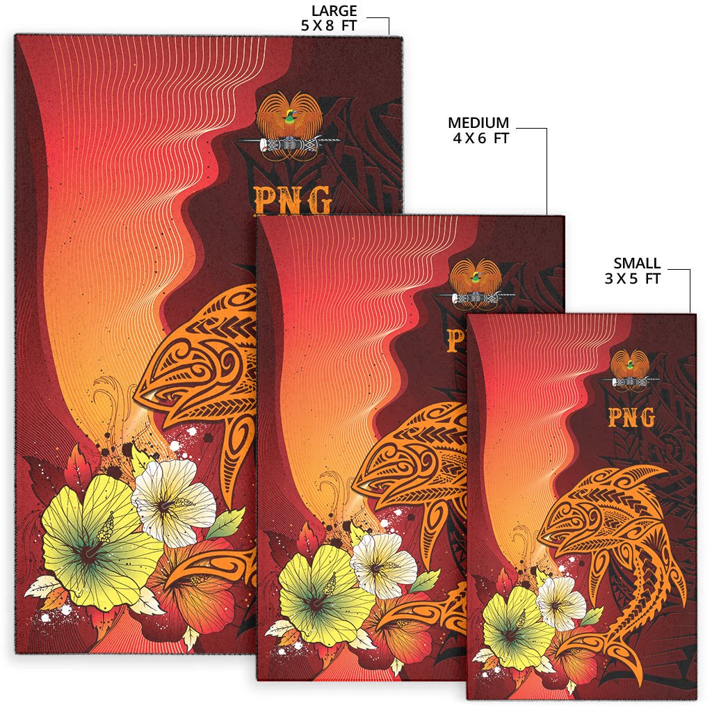 Papua New Guinea Area Rugs - Tribal Tuna Fish - Polynesian Pride