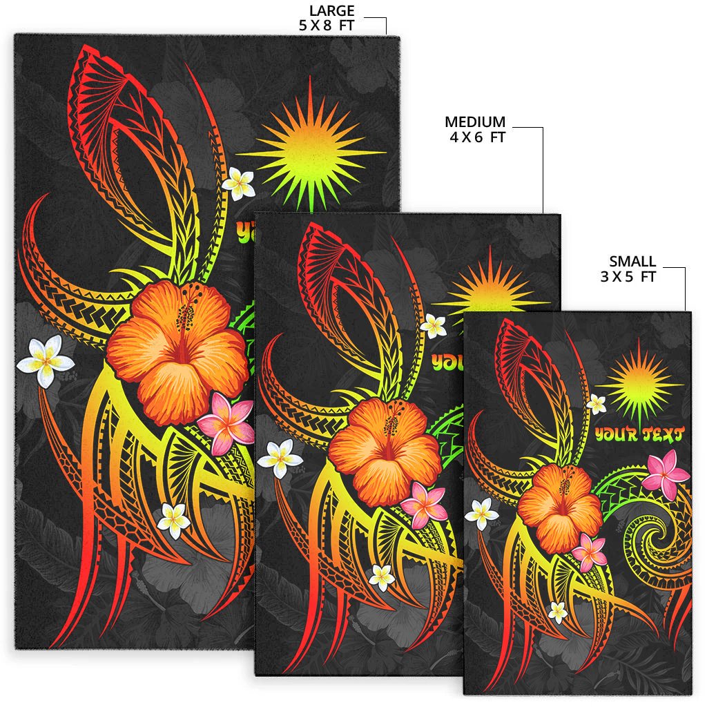 Marshall Islands Polynesian Personalised Area Rug - Legend of Marshall Islands (Reggae) - Polynesian Pride