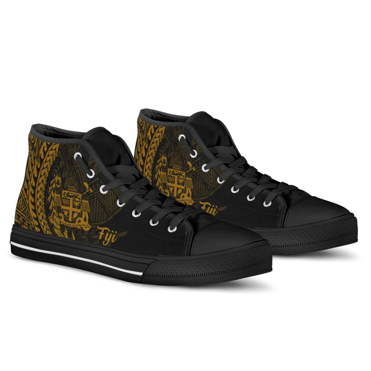 Fiji High Top Shoes - Wings Style - Polynesian Pride