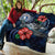 Northern Mariana Islands Polynesian Premium Quilt - Blue Turtle Hibiscus - Polynesian Pride