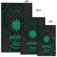 Nauru Polynesian Area Rug - Green Tribal Wave - Polynesian Pride