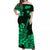 Hawaii Matching Dress and Hawaiian Shirt Polynesia Green Ukulele Flowers LT13 - Polynesian Pride