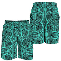 Polynesian Symmetry Turquoise Men's Short Men's Shorts Turquoise - Polynesian Pride