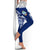 Guam Polynesian Women's Legging - Pattern With Seal Blue Version - Polynesian Pride