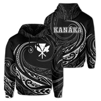 Kanaka Polynesian Hoodie Frida Style Unisex White - Polynesian Pride