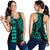 Hawaii Coat of Arm Women's Racerback Tank Turquoise Turquoise - Polynesian Pride