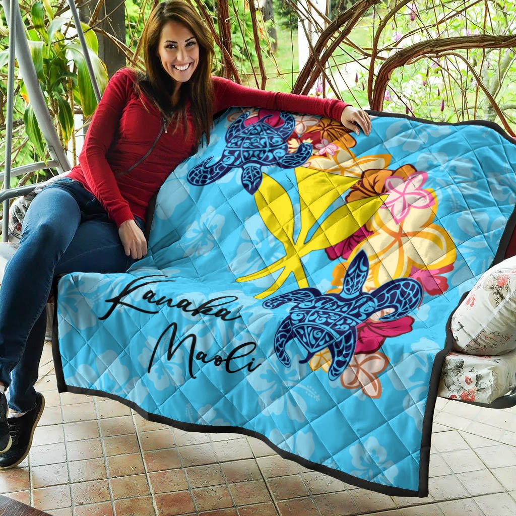 Hawaii Kanaka Maoli Premium Quilt - Tropical Style - Polynesian Pride