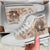 Papua New Guinea High Top Shoes - Hibiscus Flowers Vintage Style - Polynesian Pride