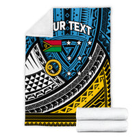 (Custom Personalised) Vanuatu Sanma Province Tribal Pattern Blanket - LT12 - Polynesian Pride