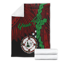 Papua New Guinea East New Britain Province Polynesian Custom Personalised Blanket - Tribal Wave Tattoo - Polynesian Pride