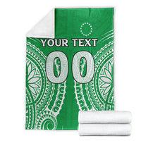 (Custom Personalised) Cook Islands Mitiaro Blanket - Tribal Pattern - LT12 - Polynesian Pride
