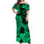 Hawaii Matching Dress and Hawaiian Shirt Polynesia Green Beautiful Hula Girl LT13 - Polynesian Pride