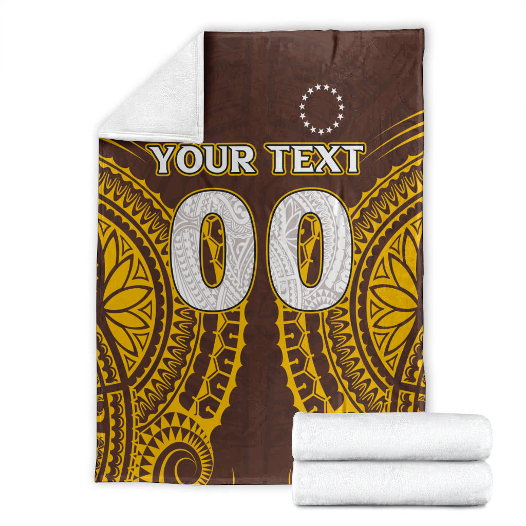 (Custom Personalised) Cook Islands Kukis Blanket - Tribal Pattern - LT12 - Polynesian Pride