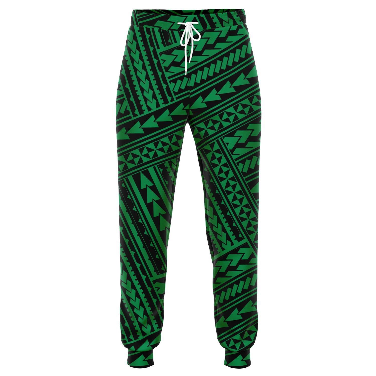 Polynesian Nation Green Joggers Unisex Green - Polynesian Pride