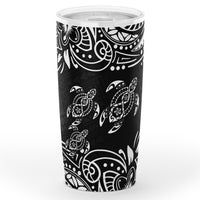 Polynesian Tumbler - White Sea Turtle One Style Black - Polynesian Pride