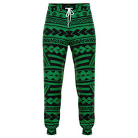 Polynesian Seamless Green Joggers Unisex Green - Polynesian Pride