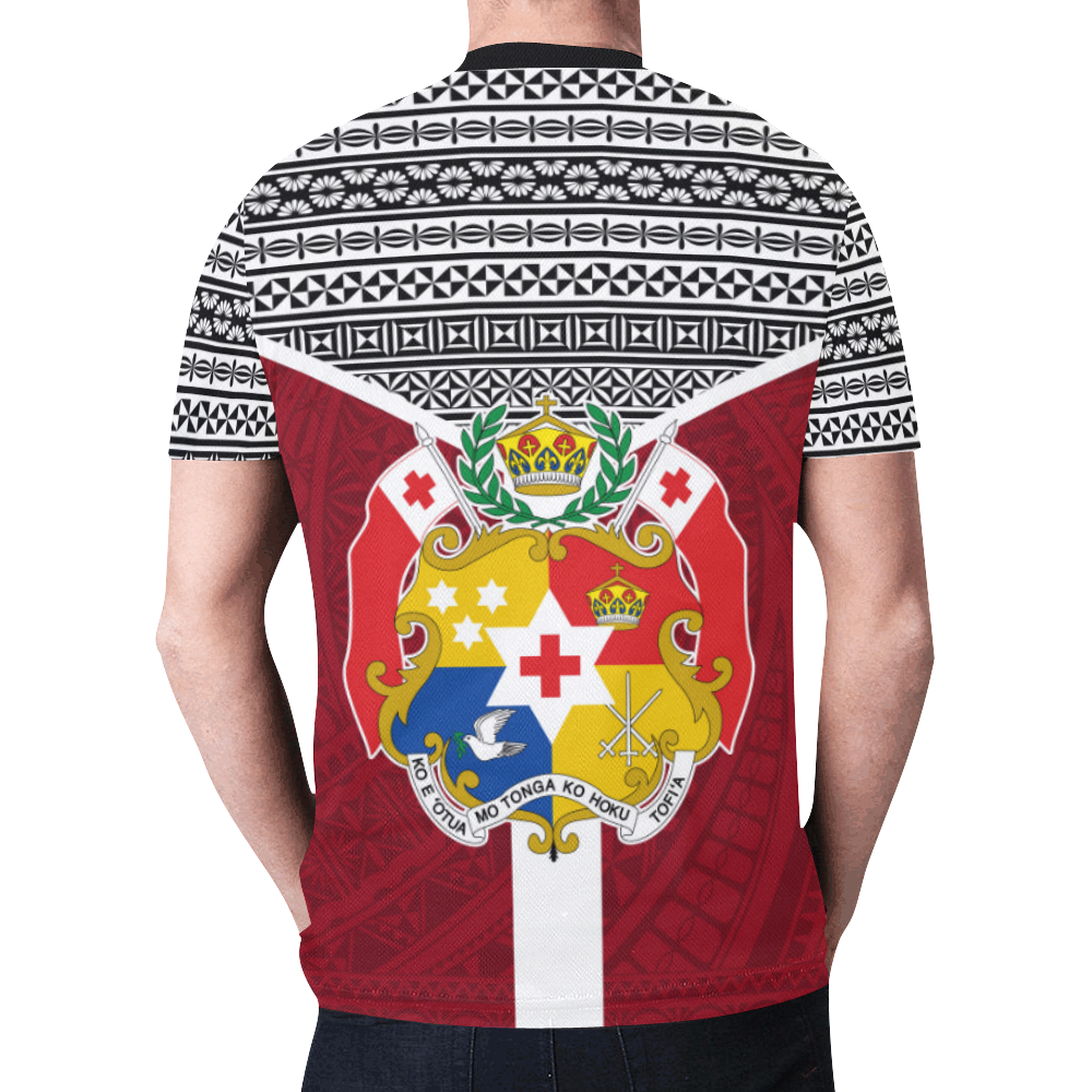Tonga T Shirt Tonga Flag Tapa Pattern - Polynesian Pride