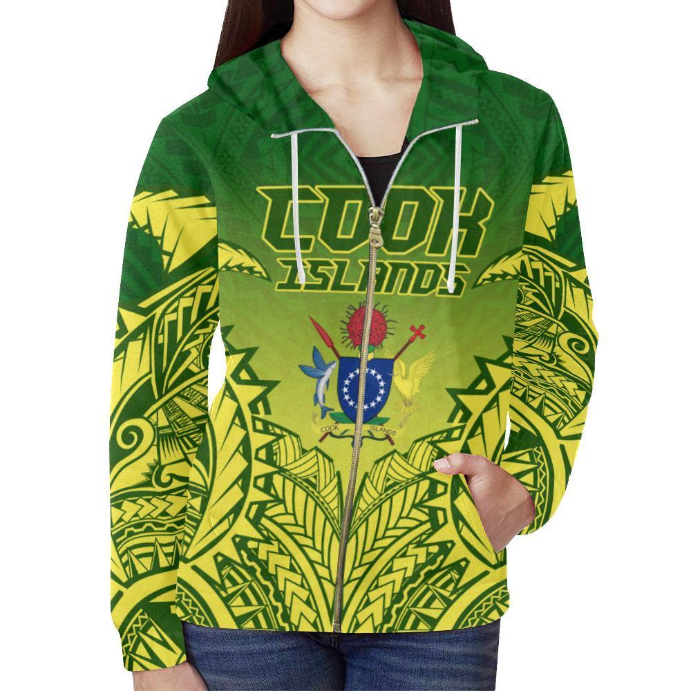 (Kuki Arirani) Cook Islands Premium Zipper Hoodie - Polynesian Pride