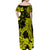 Hawaii Off Shoulder Long Dress Polynesia Yellow Beautiful Hula Girl LT13 - Polynesian Pride