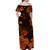 Hawaii Matching Dress and Hawaiian Shirt Polynesia Orange Cool Shaka Sign LT13 - Polynesian Pride