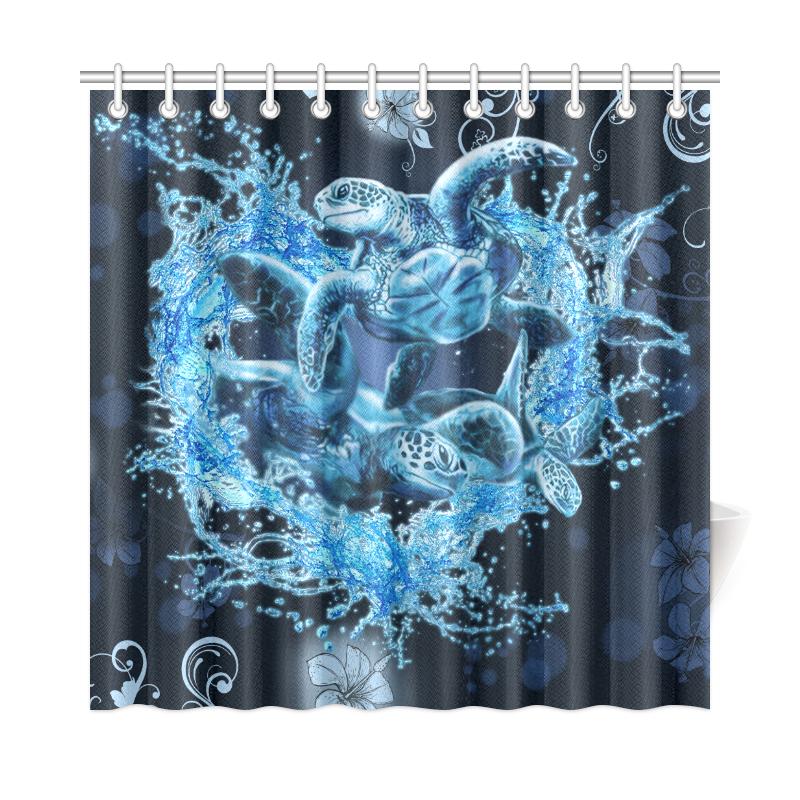 Hawaii Turtle Sea Ohana Shower Curtain - Polynesian Pride