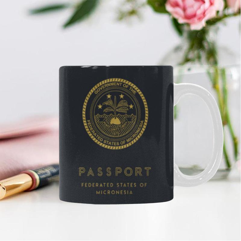 Federated States Of Micronesia Passport White Mug - Polynesian Pride