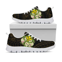 Hawaii Kanaka Maoli Sneakers - Polynesian Gold Patterns Collection - Polynesian Pride