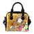 Fiji Shoulder Handbag - Turtle Plumeria (Gold) - Polynesian Pride