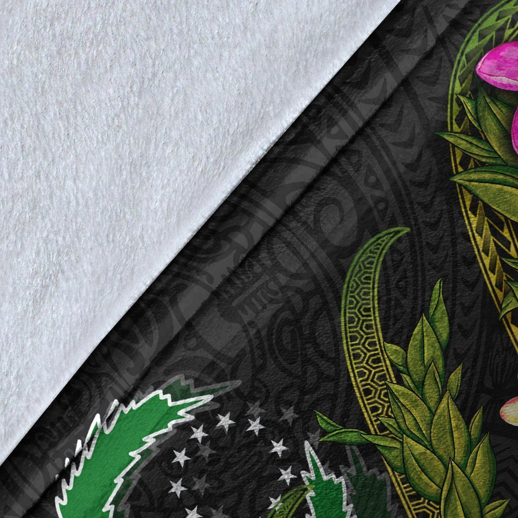 Pohnpei Polynesian Blanket - Plumeria Tribal - Polynesian Pride