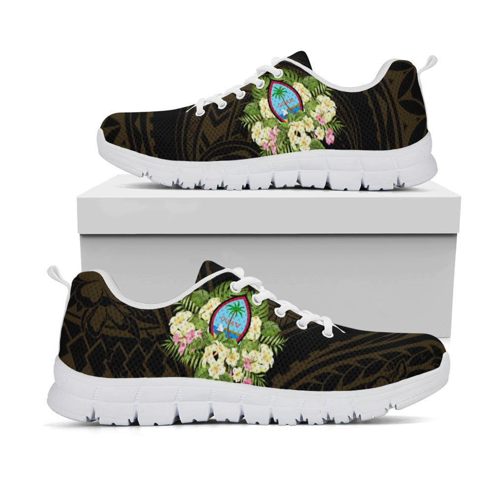 Guam Sneakers - Polynesian Gold Patterns Collection - Polynesian Pride