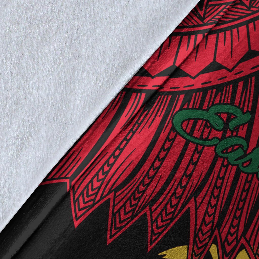 Papua New Guinea East Sepik Province Polynesian Blanket - Tribal Wave Tattoo - Polynesian Pride