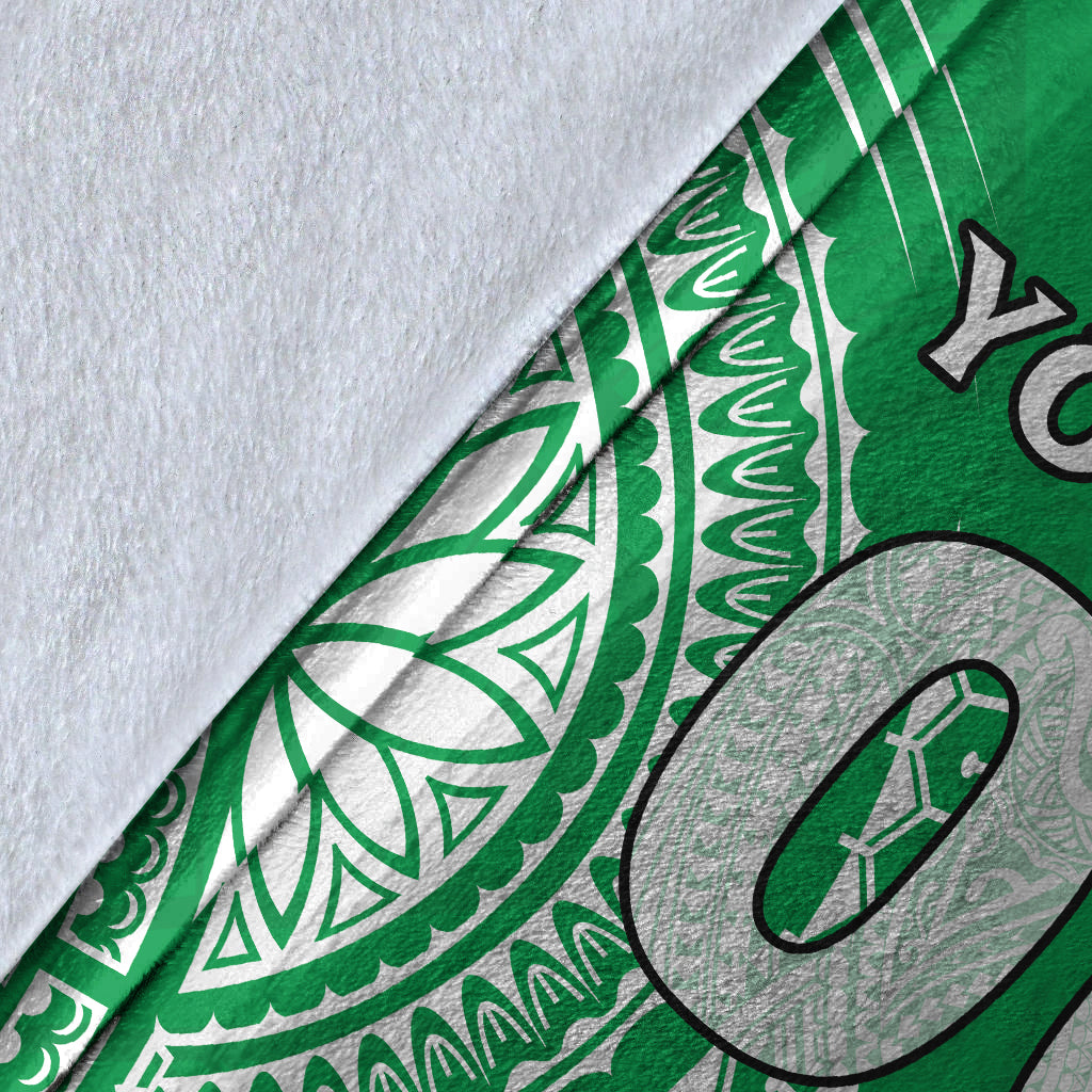 (Custom Personalised) Cook Islands Mitiaro Blanket - Tribal Pattern - LT12 - Polynesian Pride