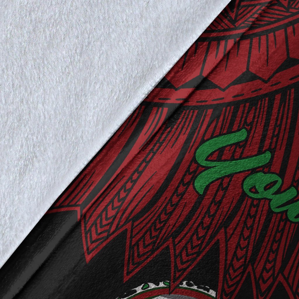 Papua New Guinea East New Britain Province Polynesian Custom Personalised Blanket - Tribal Wave Tattoo - Polynesian Pride