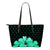 Kanaka Hibiscus Small Leather Tote Turquoise - Rich Style Turquoise - Polynesian Pride