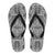 Polynesian Flip Flops White And Black Men's Flip Flops Black - Polynesian Pride