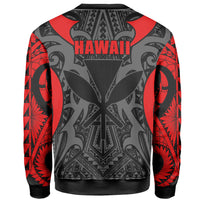 Hawaii Polynesian Tribal Kanaka Maoli Sweatshirt - AH - Red - Mark Style - Polynesian Pride