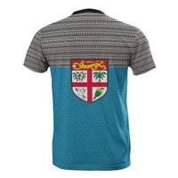 Fiji Tapa T Shirt Fiji Flag - Polynesian Pride