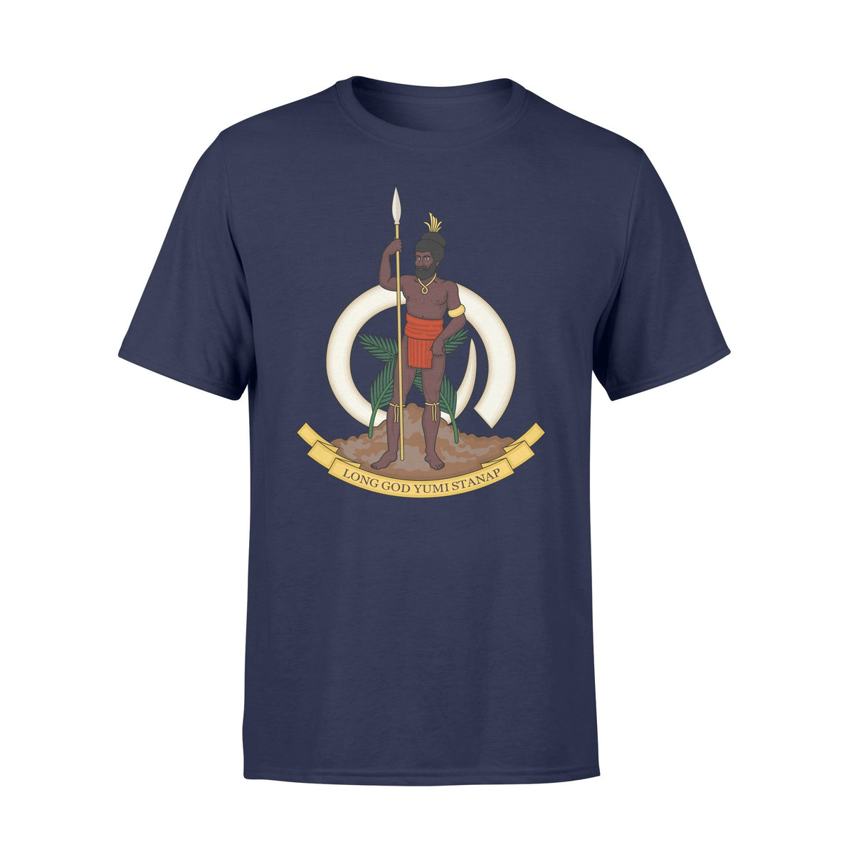 Vanuatu T Shirt Vanuatuan Coat of Arm - Polynesian Pride