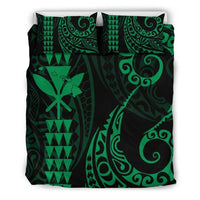 Kanaka Map Bedding Set Green Green - Polynesian Pride