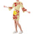 Hawaii Bell Sleeve Dress - Yellow Hibiscus Women Yellow - Polynesian Pride