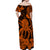 Polynesian Couple Outfits Hawaii Matching Dress and Hawaiian Shirt Polynesia Orange Octopus LT13 - Polynesian Pride