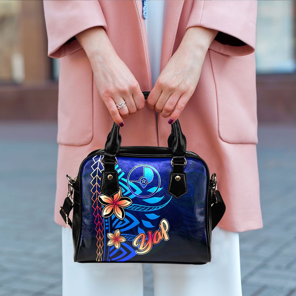 Yap Shoulder Handbag - Vintage Tribal Mountain - Polynesian Pride