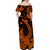 Hawaii Matching Dress and Hawaiian Shirt Polynesia Orange Fish Hook LT13 - Polynesian Pride