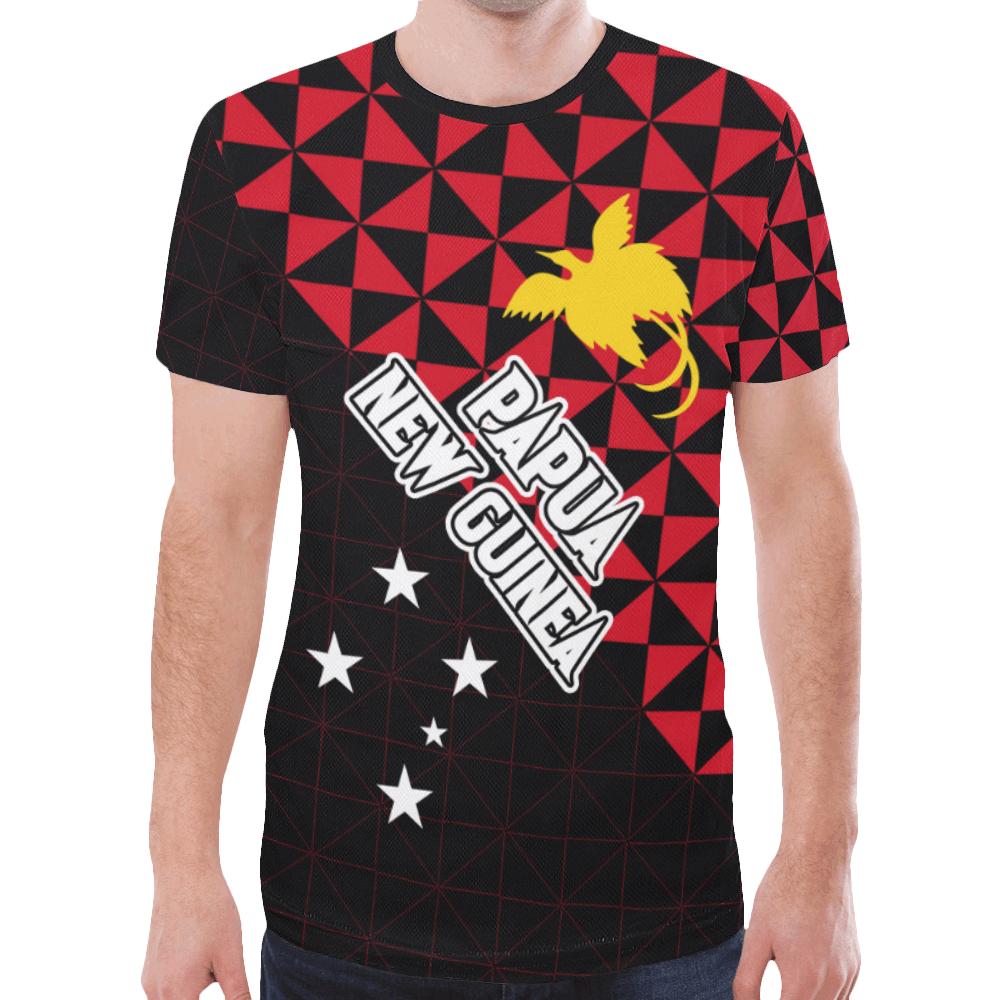 Papua New Guinea T Shirts Papua New Guinea FLag Th5 Unisex Red - Polynesian Pride