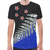 New Zealand Flag Shirt, Maori Tattoo Silver Fern T Shirt Unisex Black - Polynesian Pride