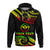 Custom Hawaii Zip up Hoodie Tribal Pattern Reggae LT12 - Polynesian Pride