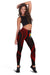 Tonga Pattern Women Leggings Always Proud LT13 Red - Polynesian Pride