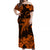 Hawaii Matching Dress and Hawaiian Shirt Polynesia Orange Shark LT13 - Polynesian Pride