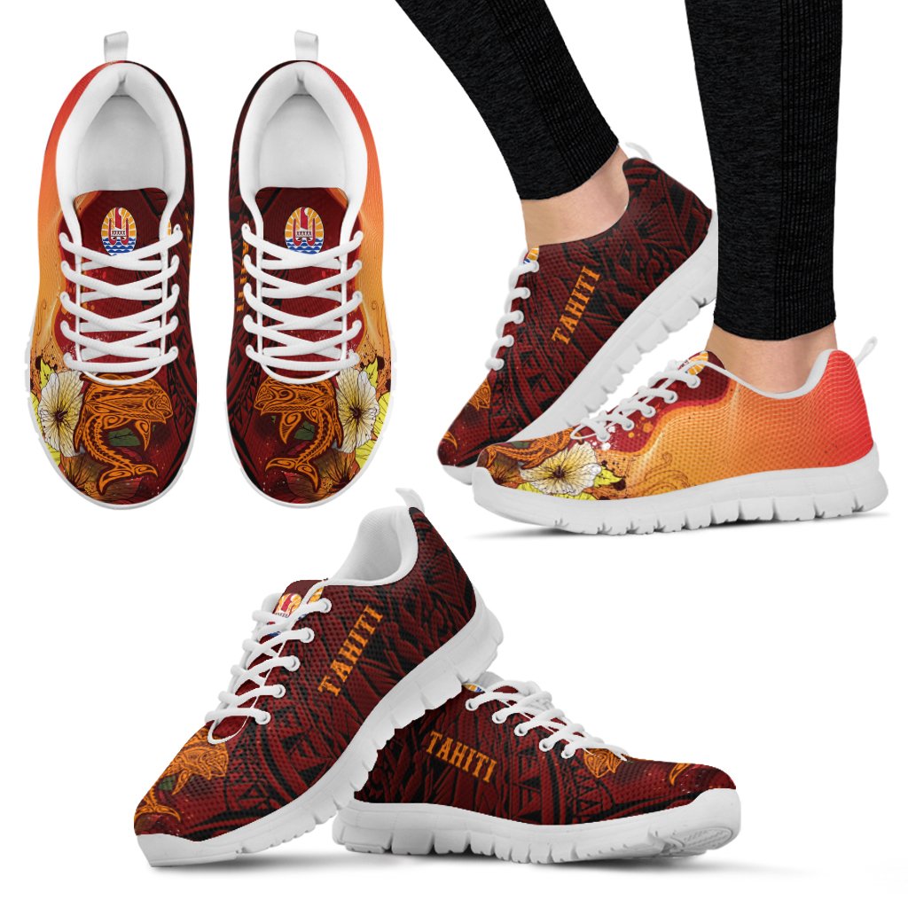 Tahiti Sneakers - Tribal Tuna Fish - Polynesian Pride